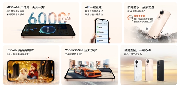 荣耀畅玩60/60m新机发布：6000mAh巨量电池，续航强劲达两天