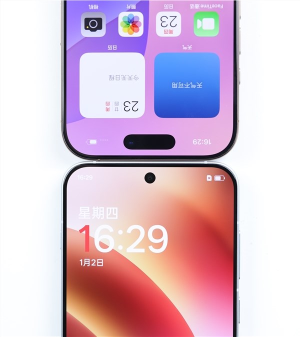 一加13T与iPhone 16 Pro正面对比赏析：细节之美展现无疑
