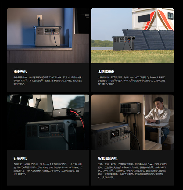5699元起！大疆发布Power 2000户外电源：内含2度电 3000W输出