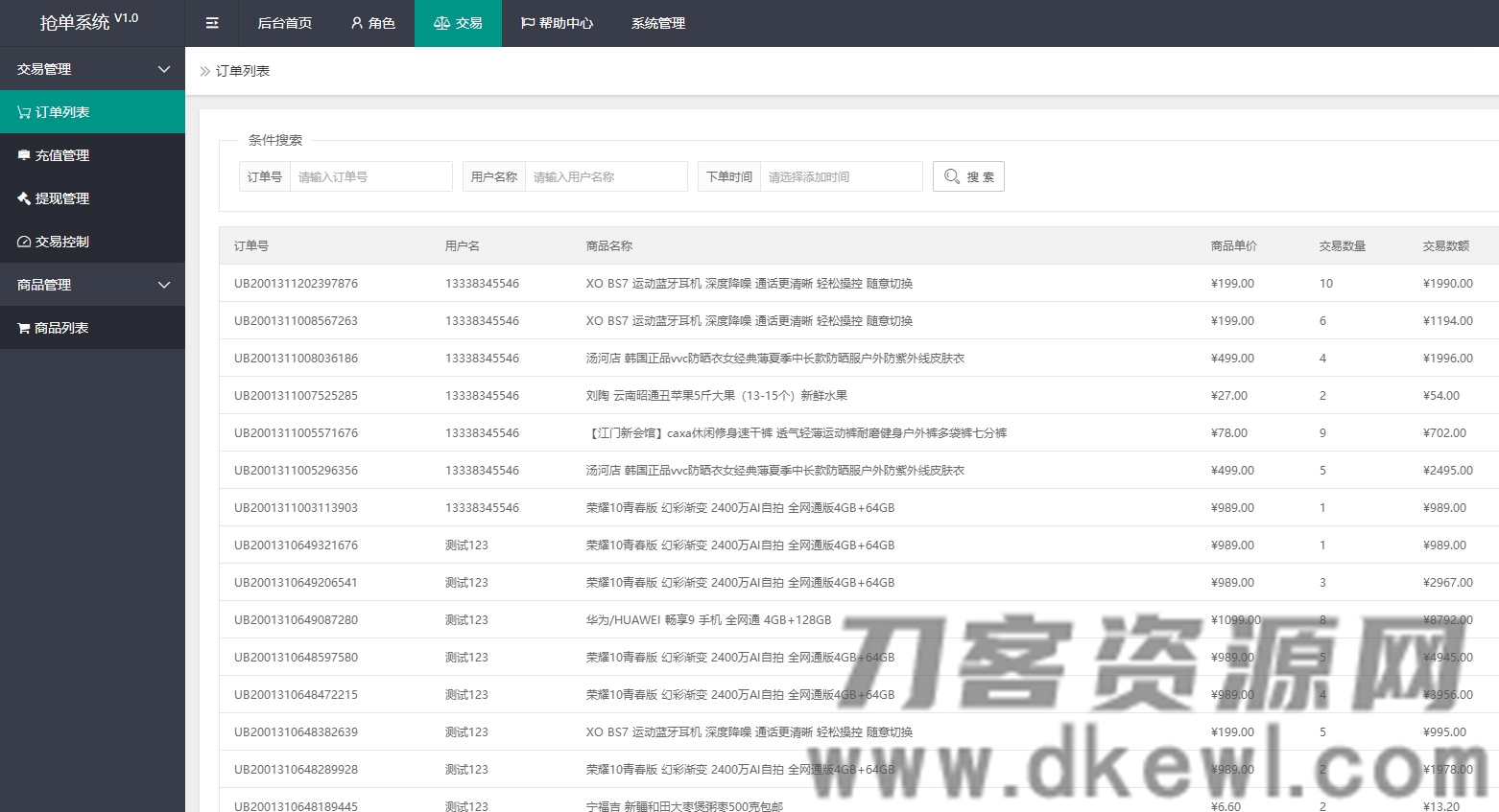 抢单系统提供接单返利、抢单、收单功能，结合资金盘与区块链技术，实现自动抢单，附带系统源码。